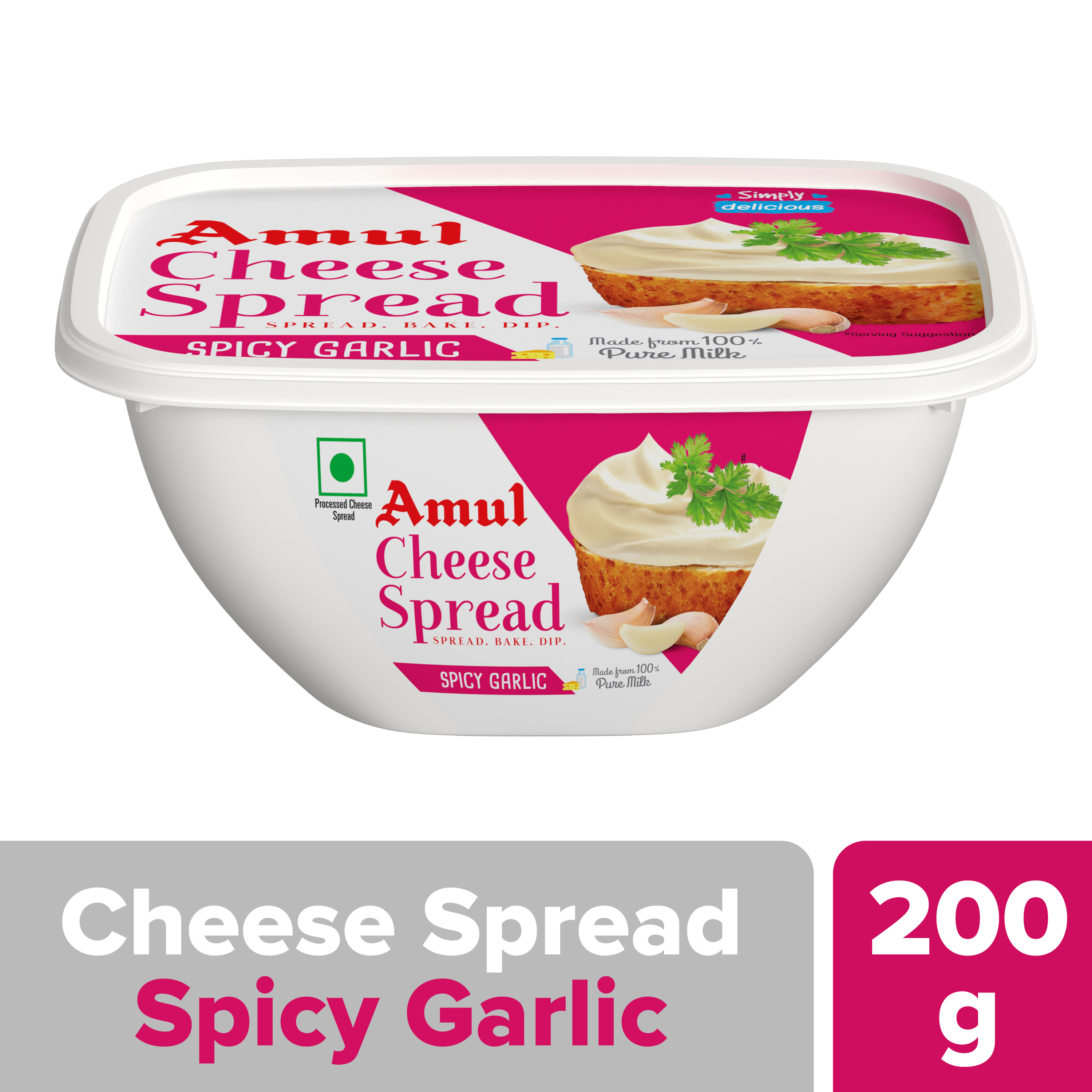 Amul Cheese Spread Spicy Garlic